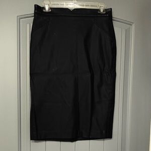 Philosophy Classic Black faux leather Pencil skirt. Excellent condition.